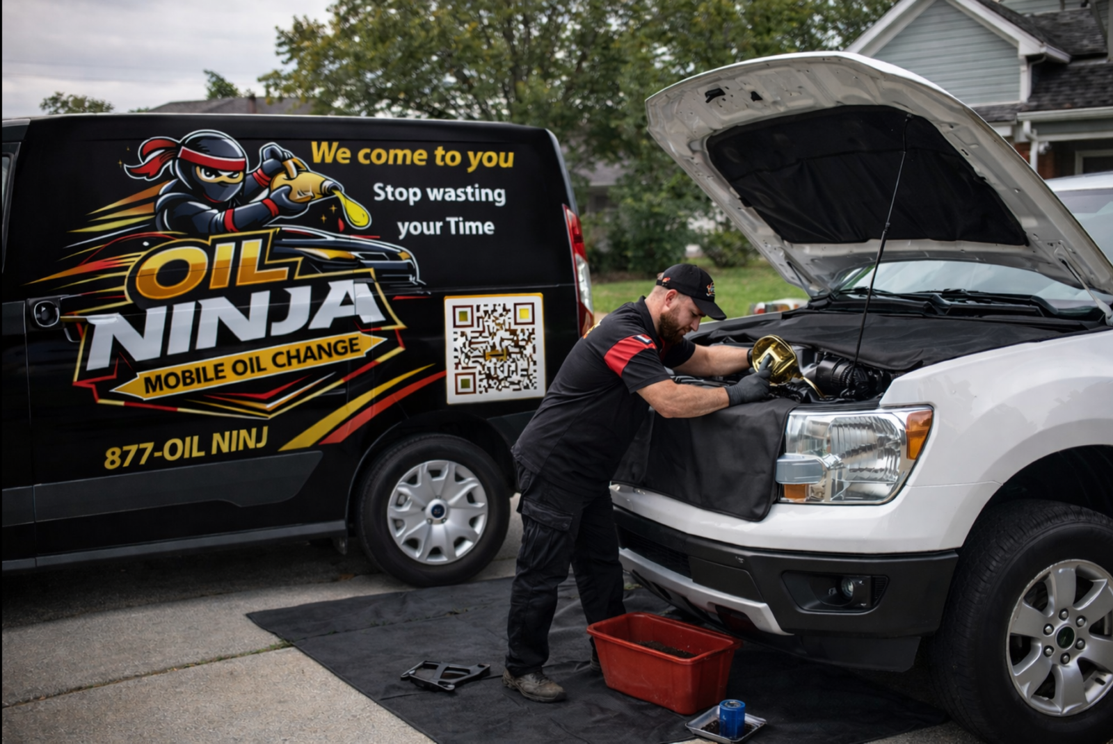 Mobile vehicle inspection service at a Springdale Arkansas home